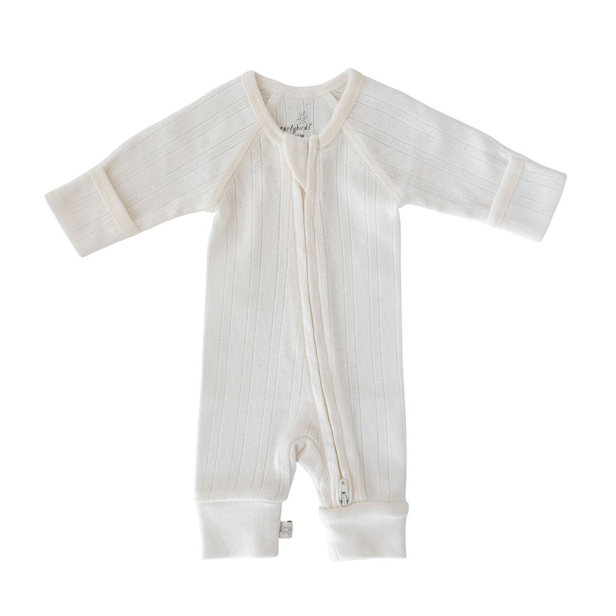 Pointelle Zip Jumpsuit - Unisex