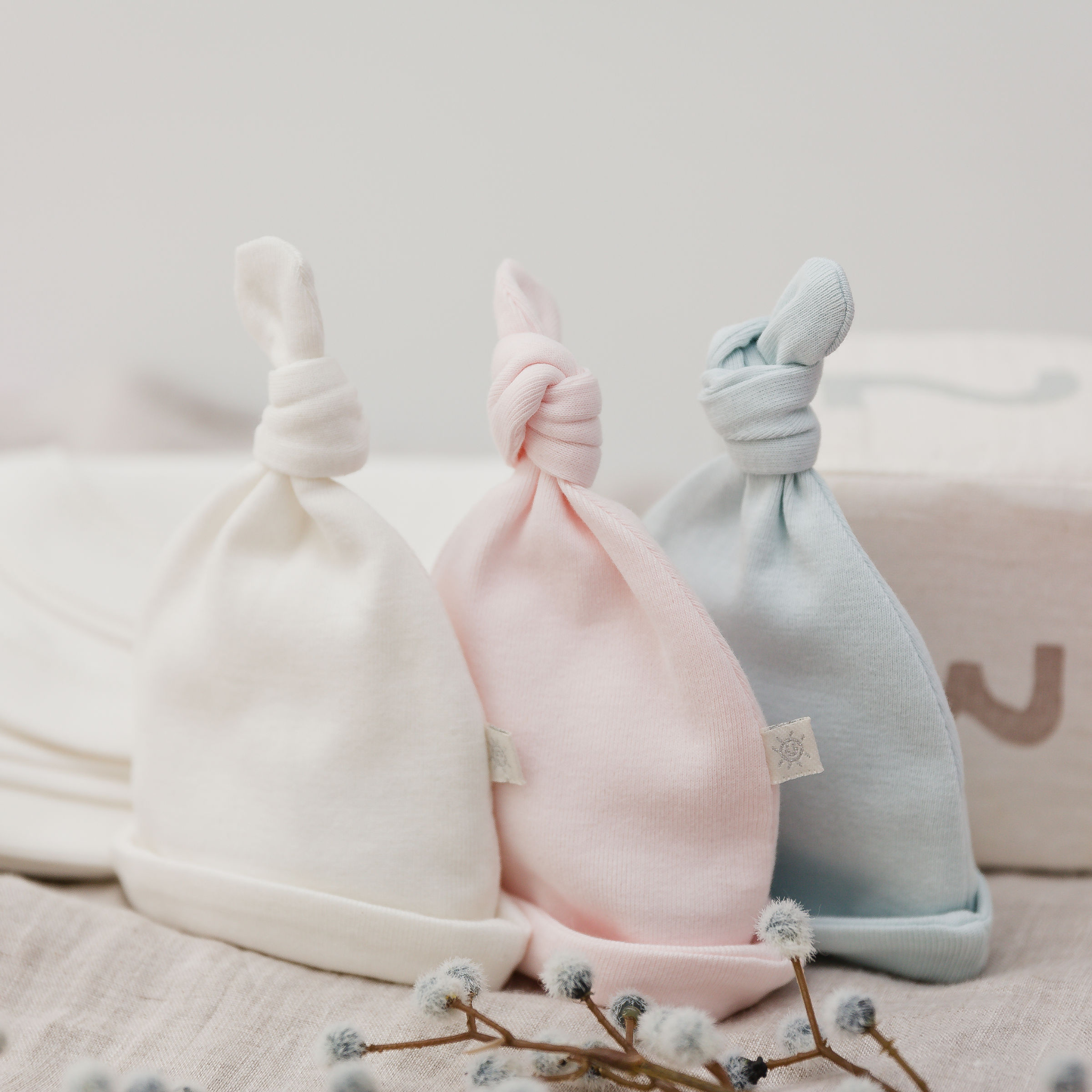 Premature & Small Baby Knot Hat in Organic Cotton