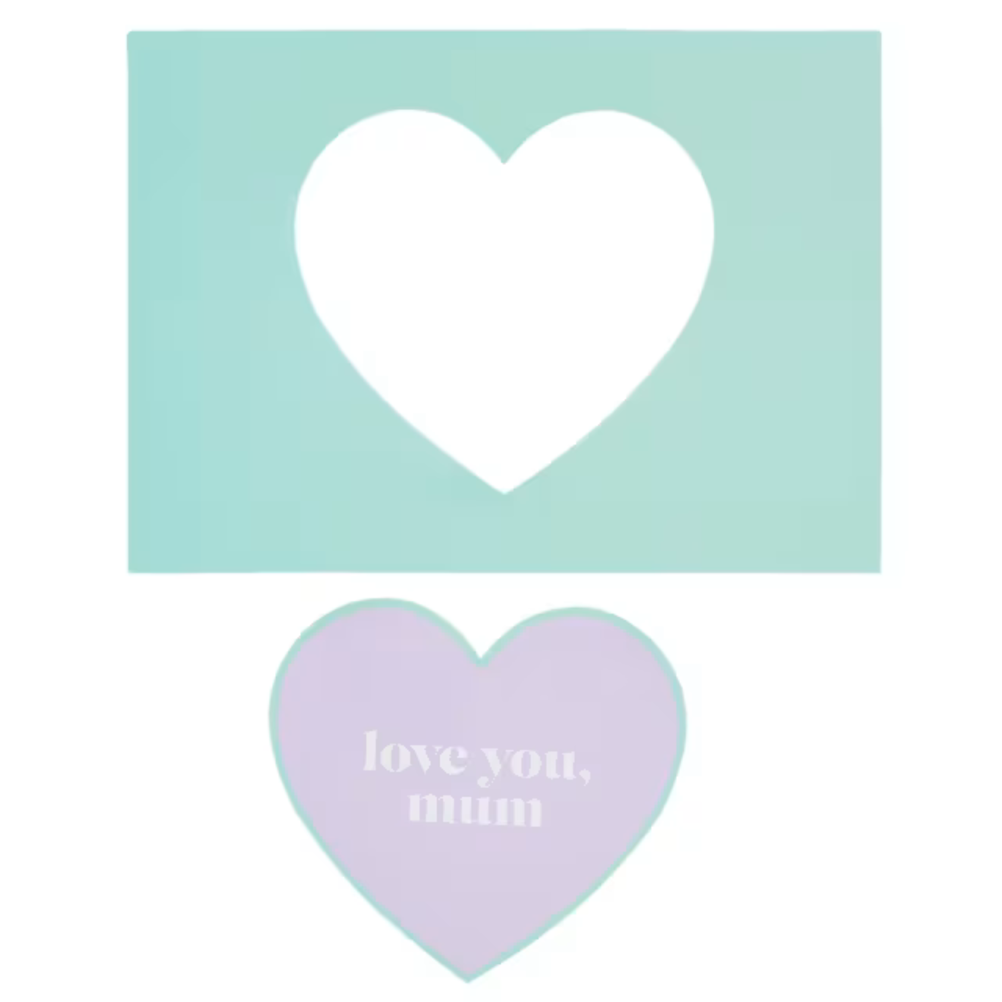 Heart Magnetic Photo Frames ~ Mum Collection
