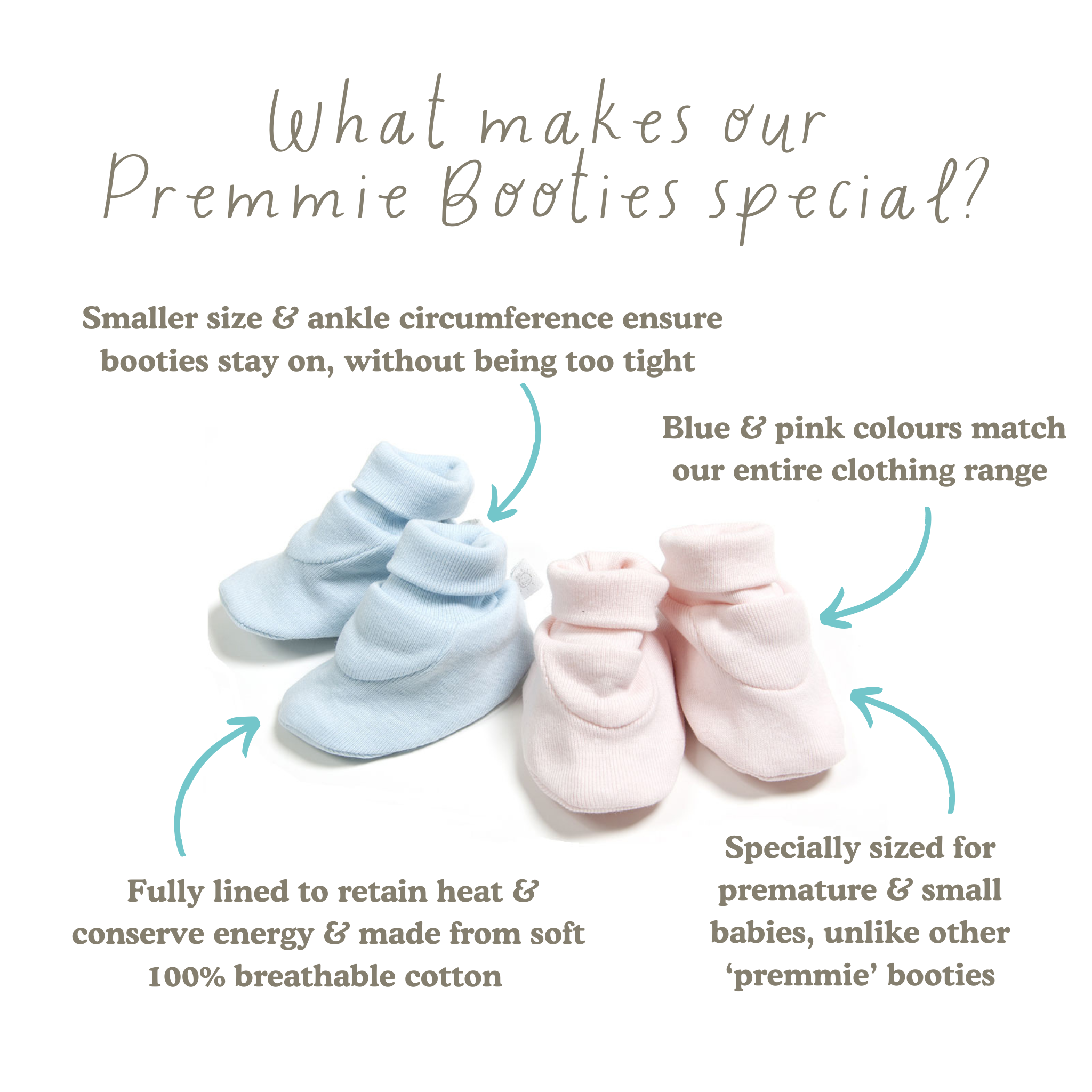 Premature & Small Baby Booties