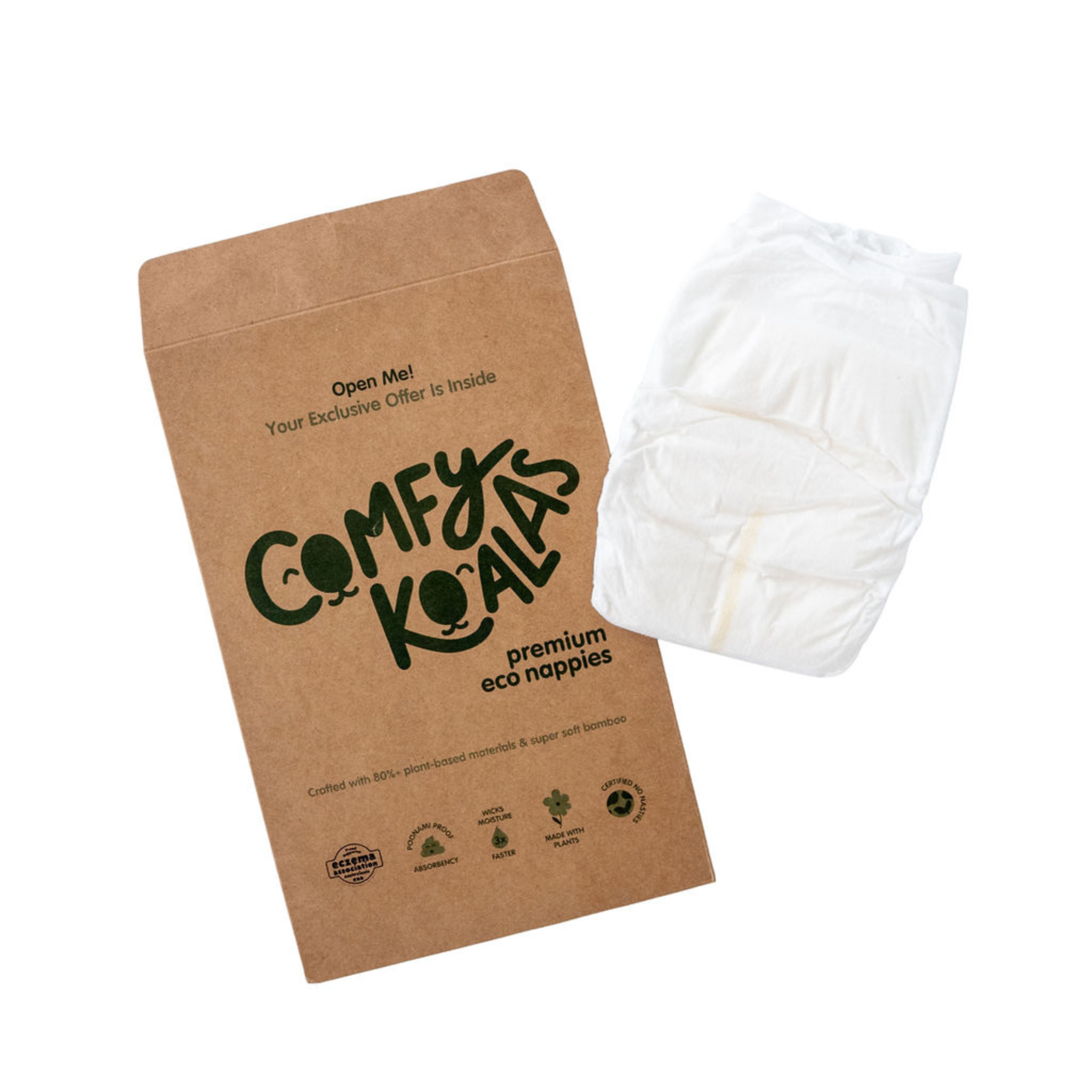 FREE Comfy Koala's Size 0 (1-3kg) Nappy Sample