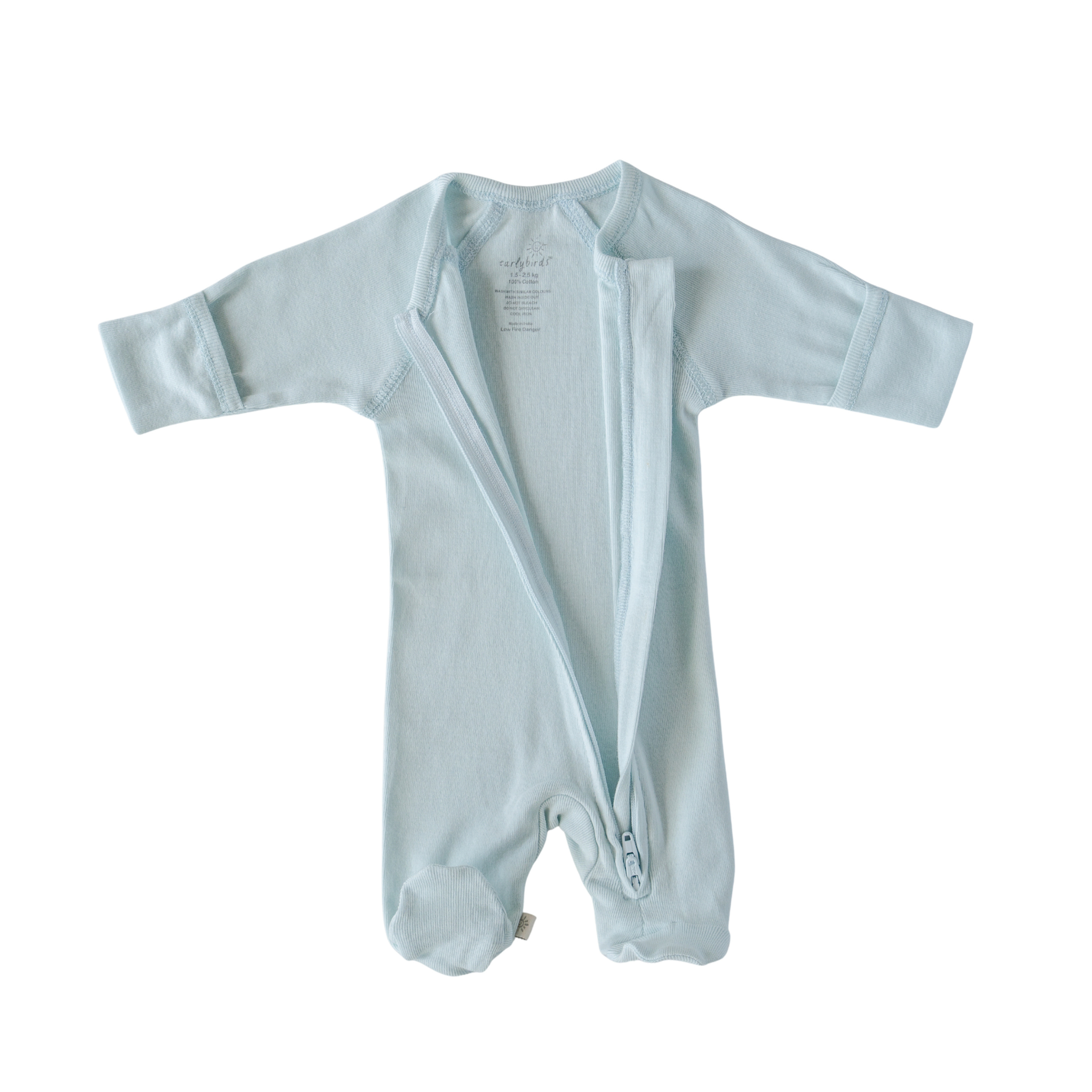 Zip Onesie in Plain Fabric