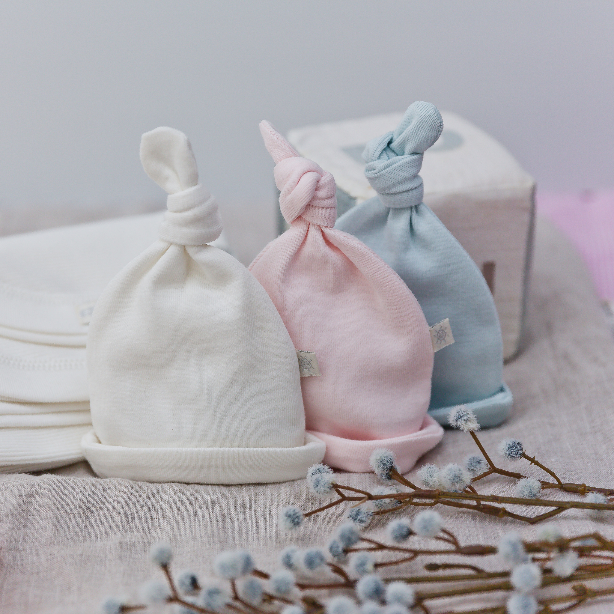 Premature & Small Baby Knot Hat in Organic Cotton