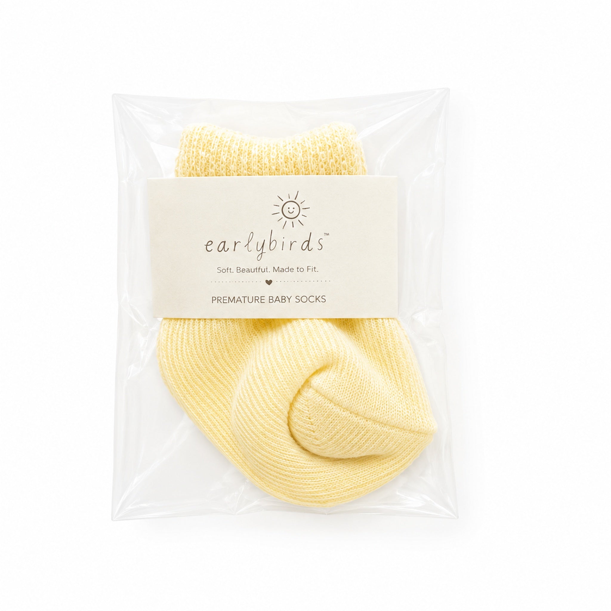 Premature & Small Baby Socks in Plain Fabric