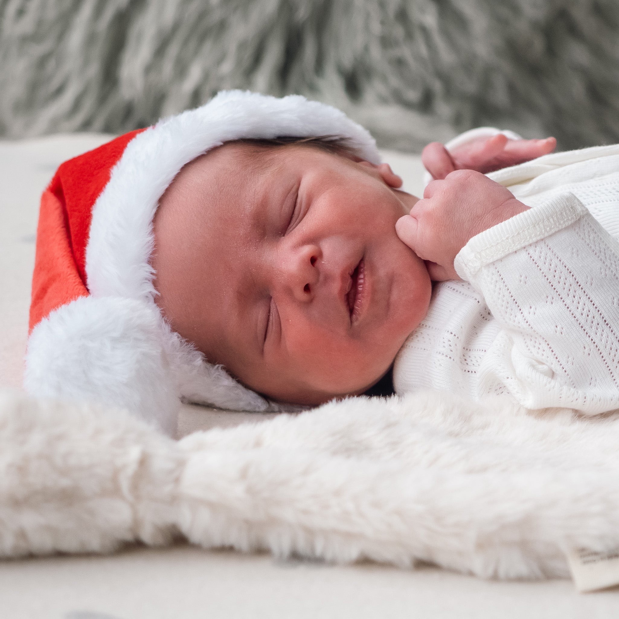 Premature and Small Baby Christmas Santa Hat