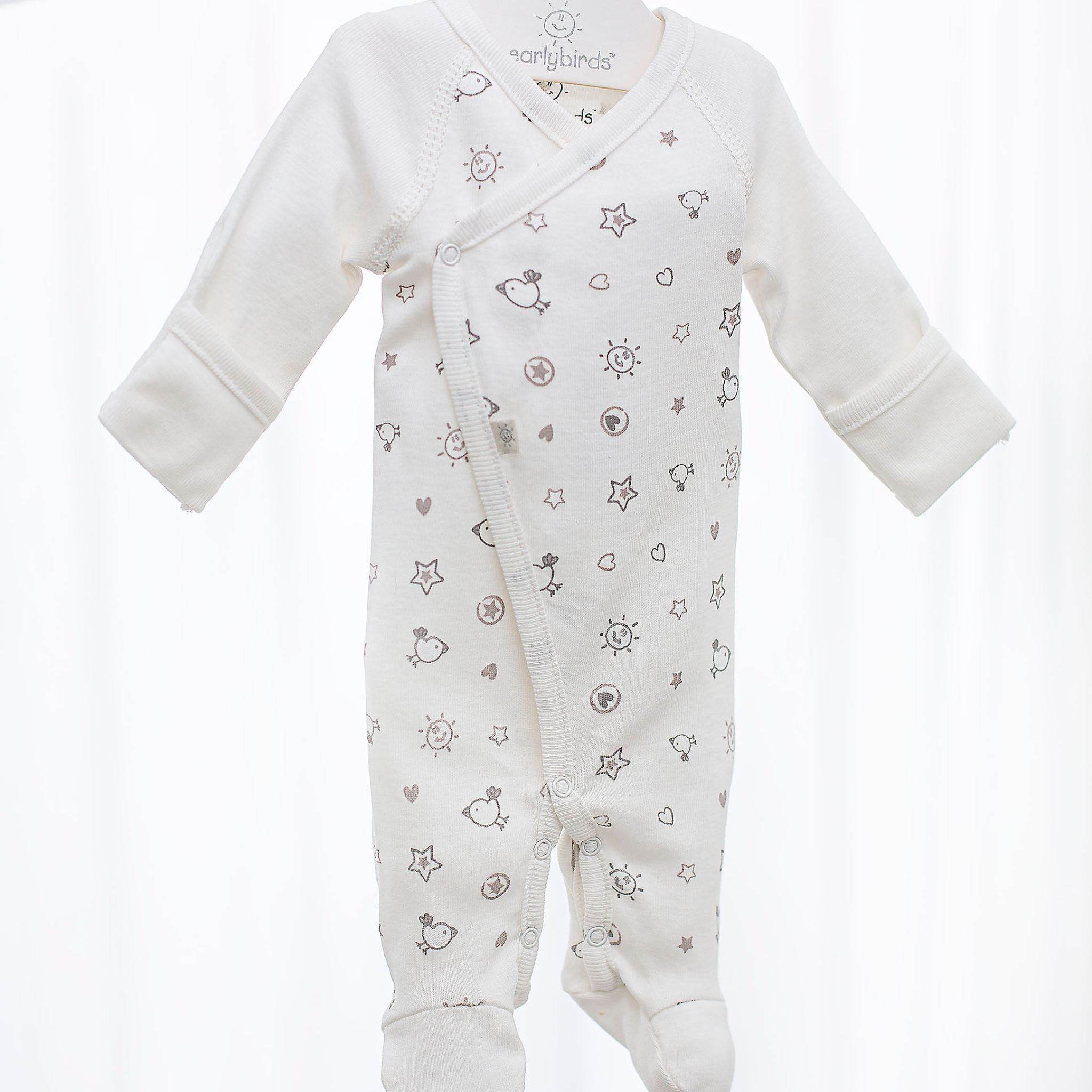 *1 left!* All Over Print Onesie in Ivory SALE