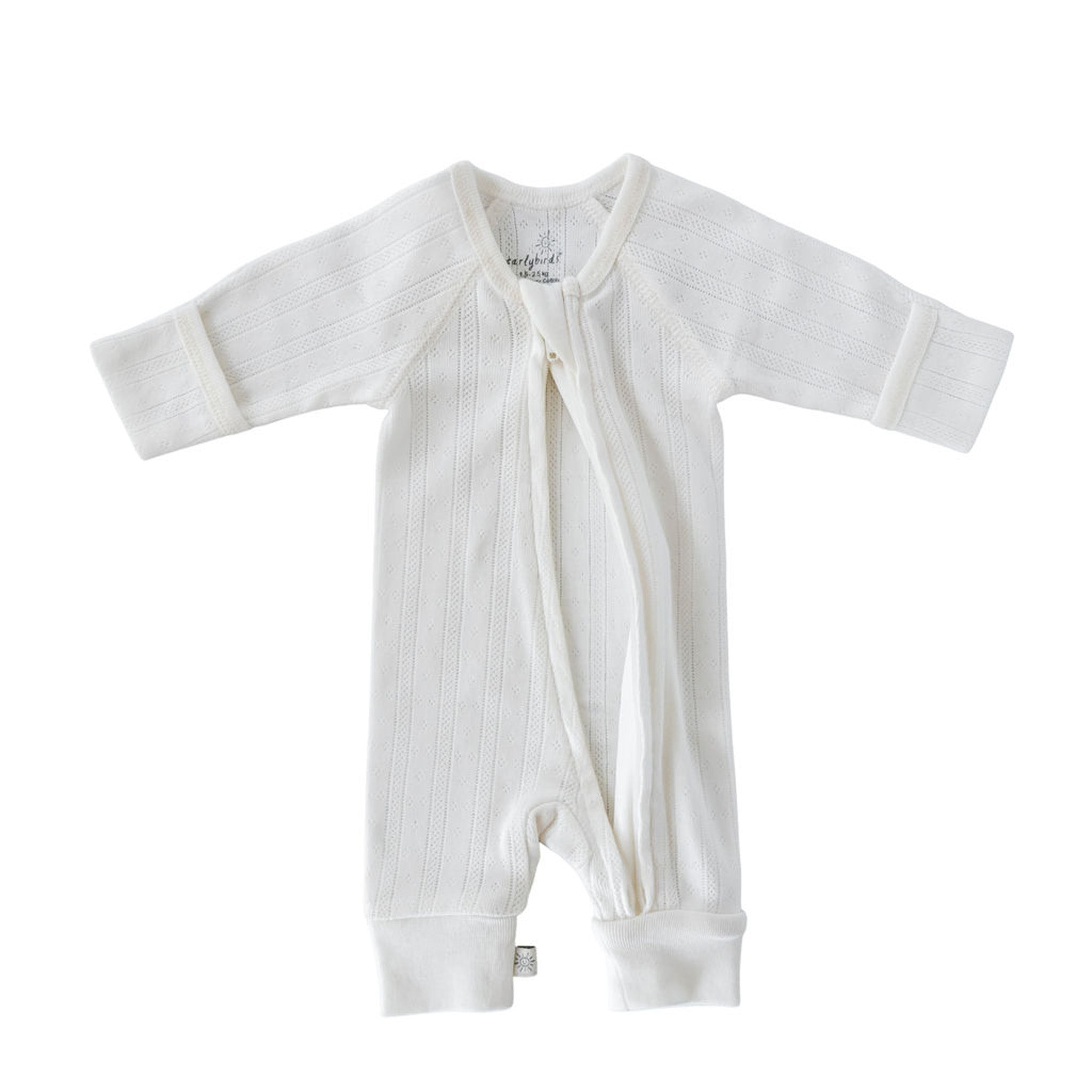 Pointelle Zip Jumpsuit - Unisex