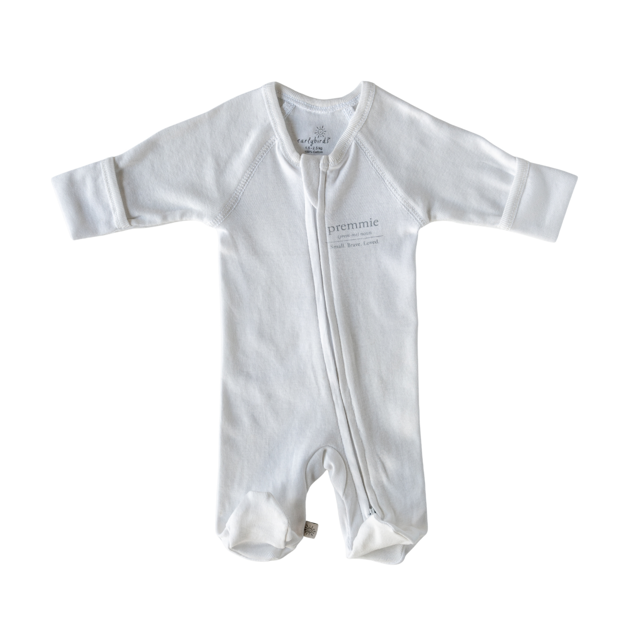 Zip Onesie in Premmie Definition Print