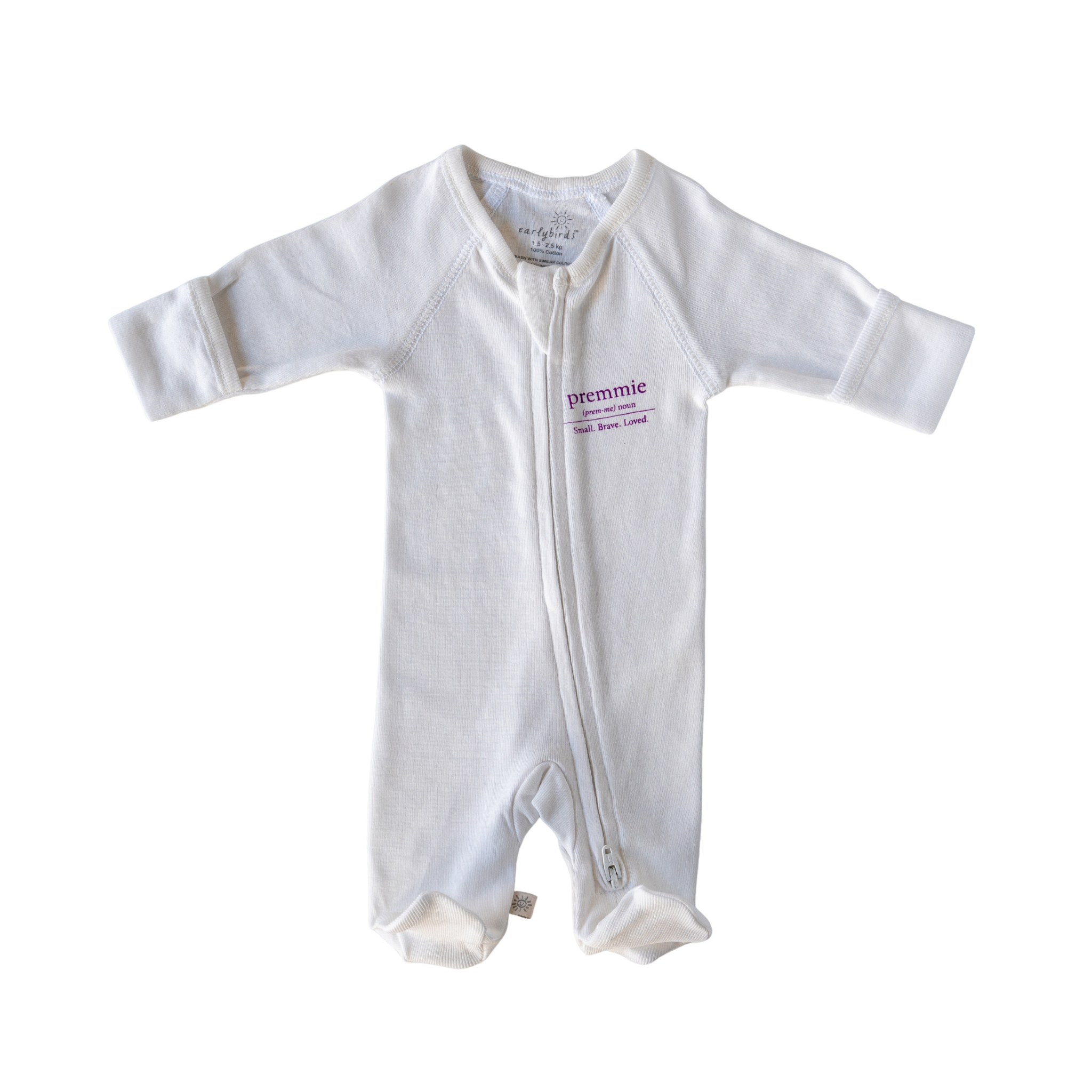 Zip Onesie in Premmie Definition Print