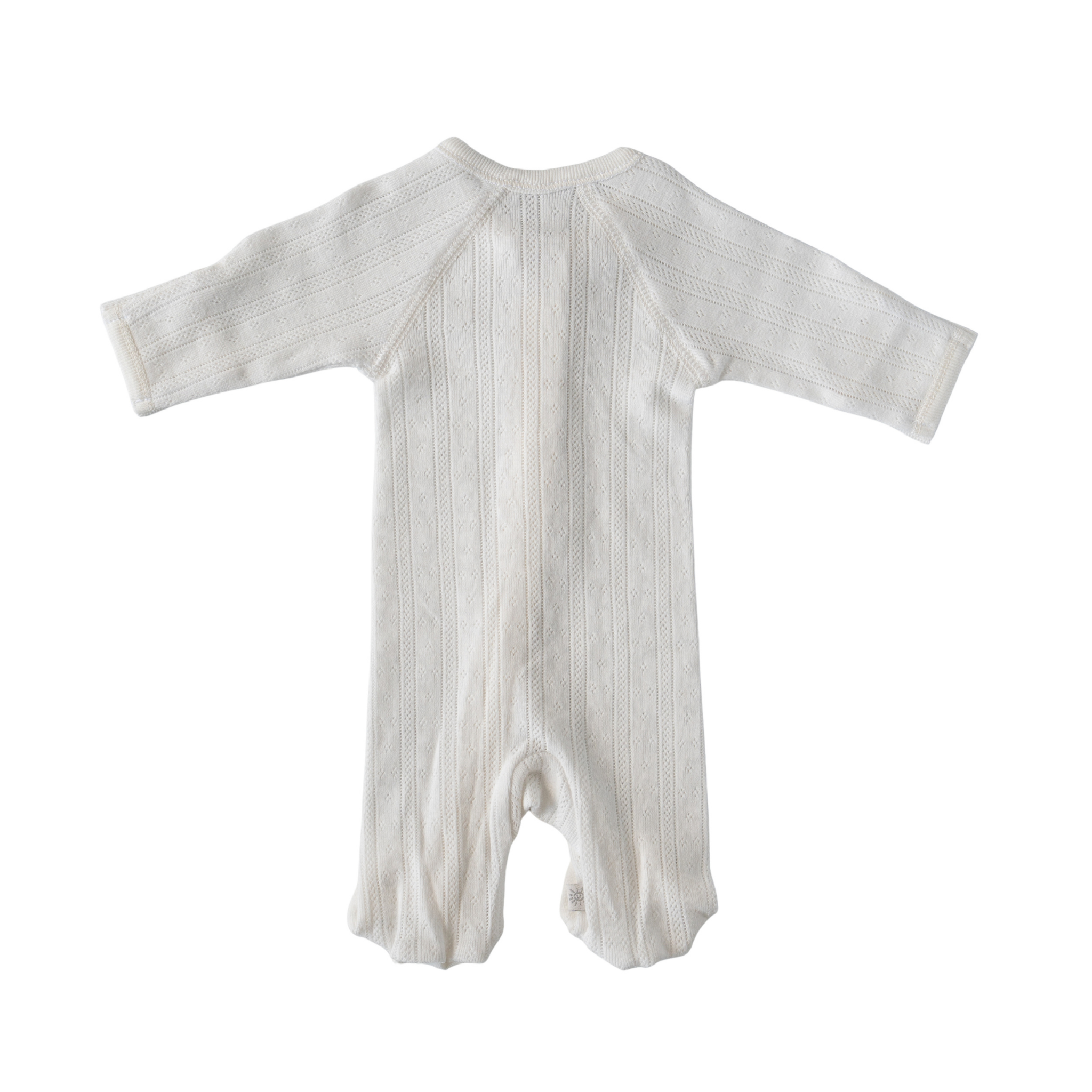 Zip Onesie in Pointelle Fabric