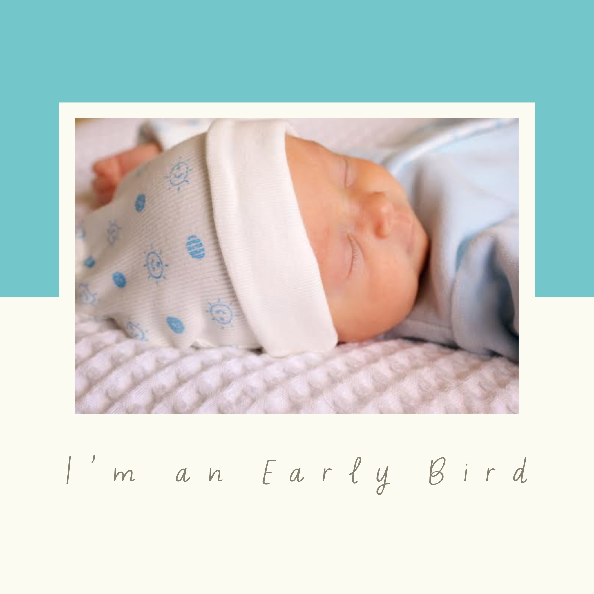 Premature Baby Pattern Knot Hat SALE