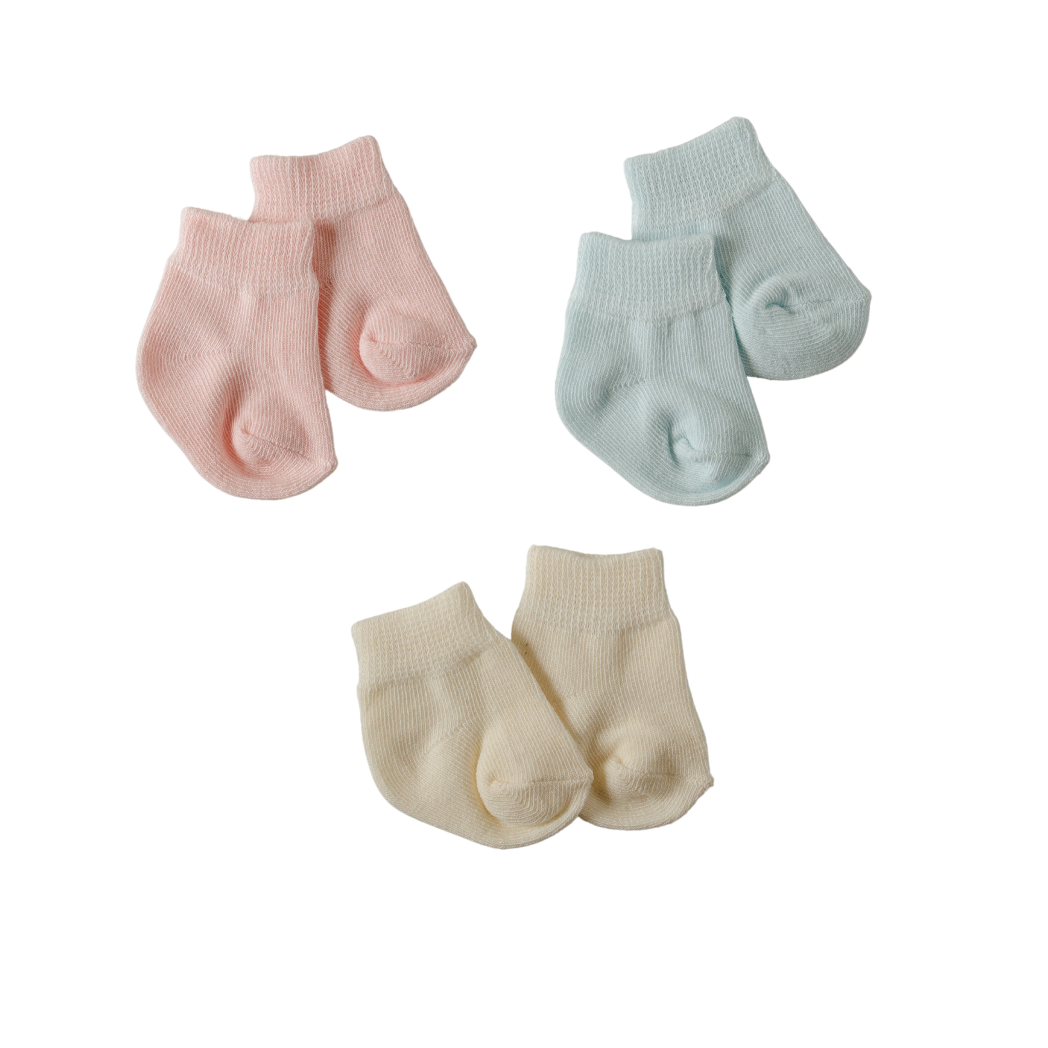 Premature & Small Baby Socks in Plain Fabric