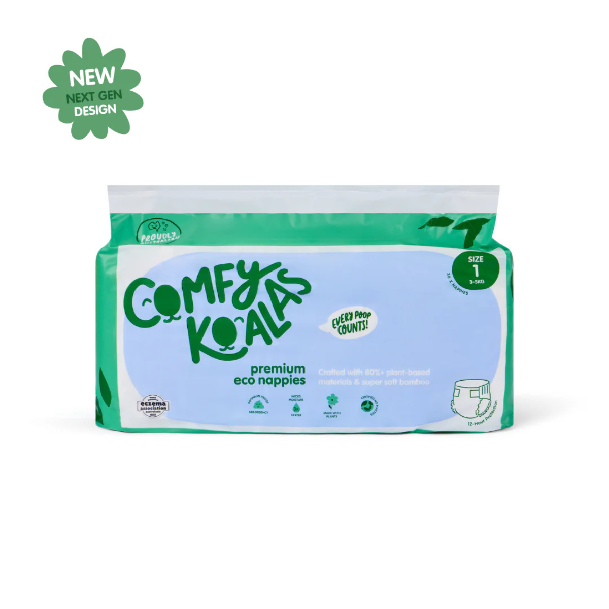 Newborn Eco Nappies Size 1 (3-5kg)