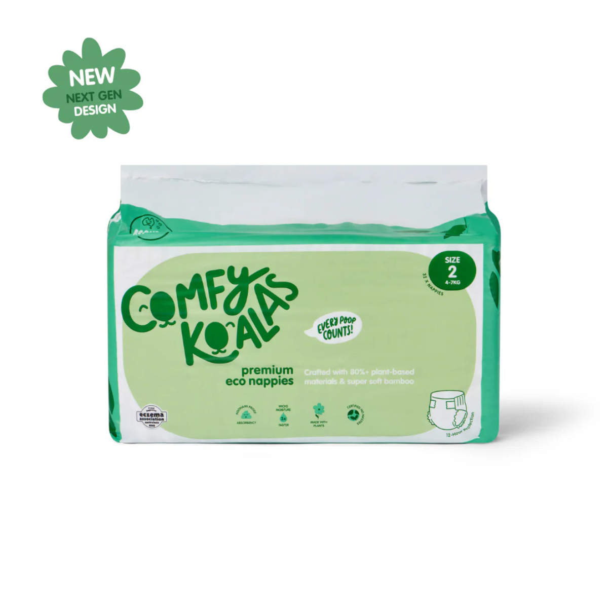 Eco Friendly Nappies Size 2 (4-7kg)